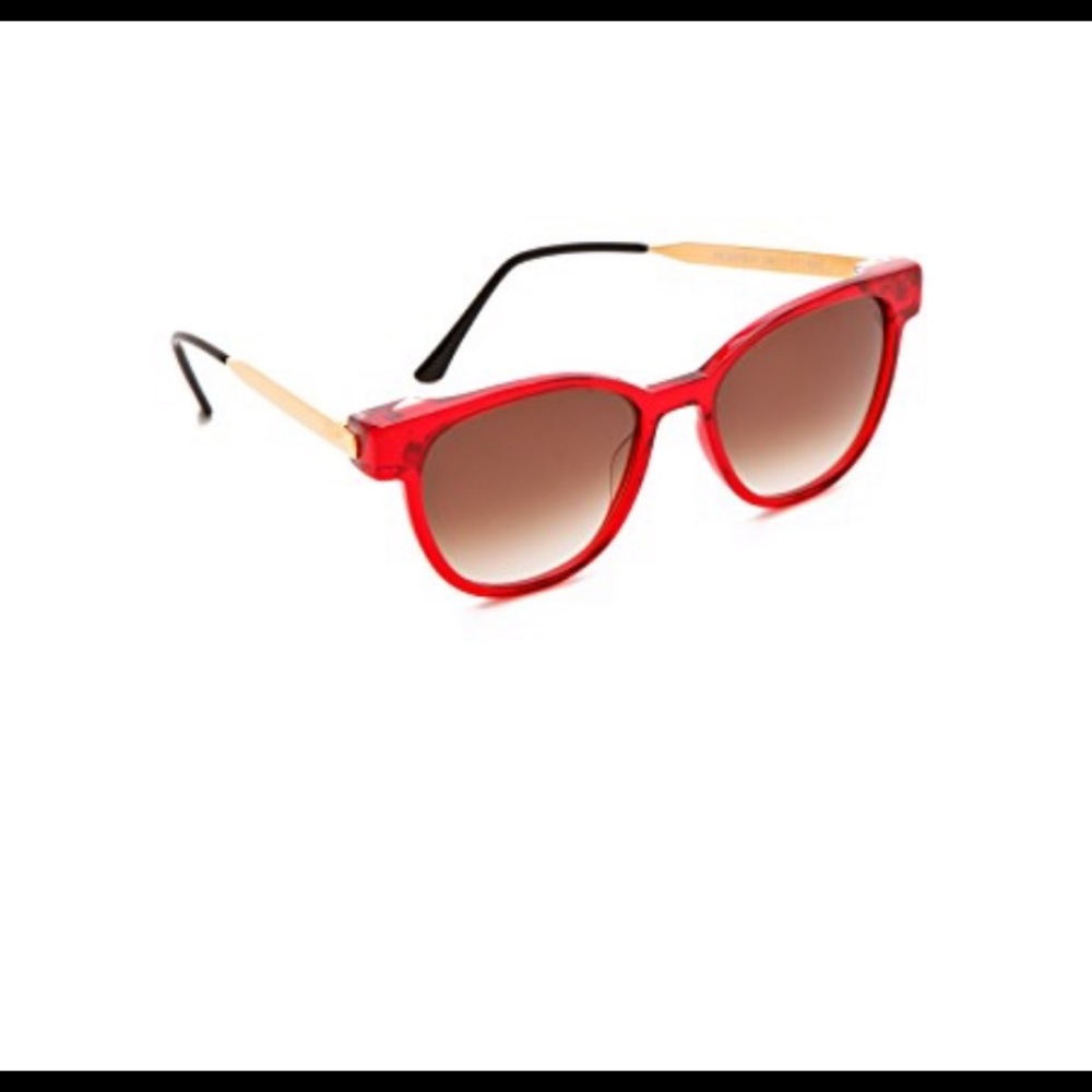 THIERRY LASRY Red and Gold Sunglasses